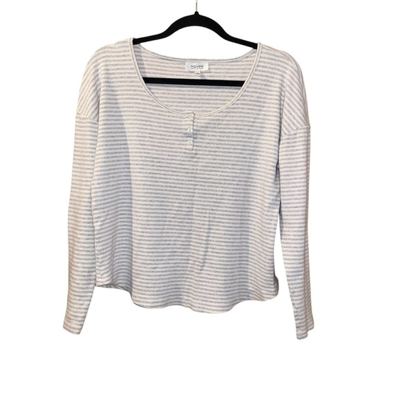 Haven Well Within Striped Long Sleeve Top Size Large - Picture 1 of 8